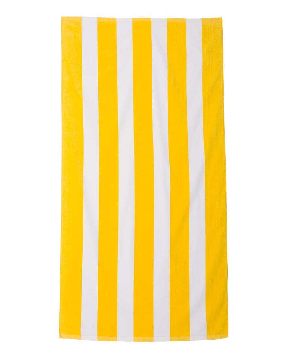 Carmel Towel Company Cabana Stripe Velour Beach Towel - Image 1