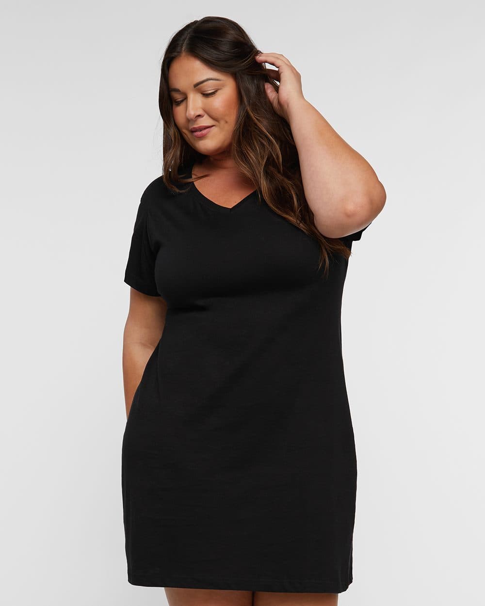 LAT Women's Fine Jersey V-Neck Coverup - Image 1