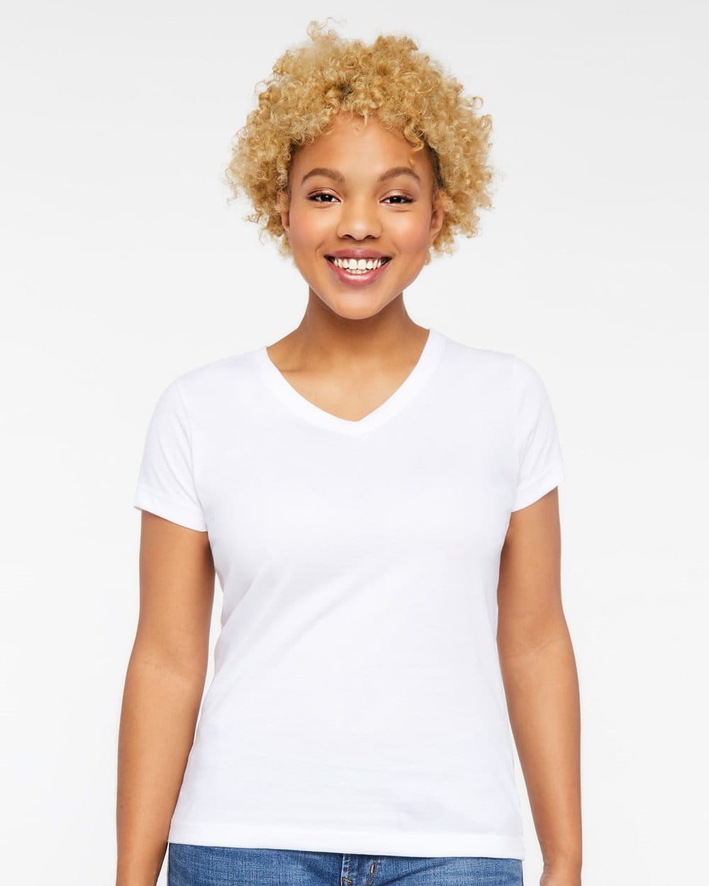 LAT Women's Fine Jersey V-Neck Tee - Image 1