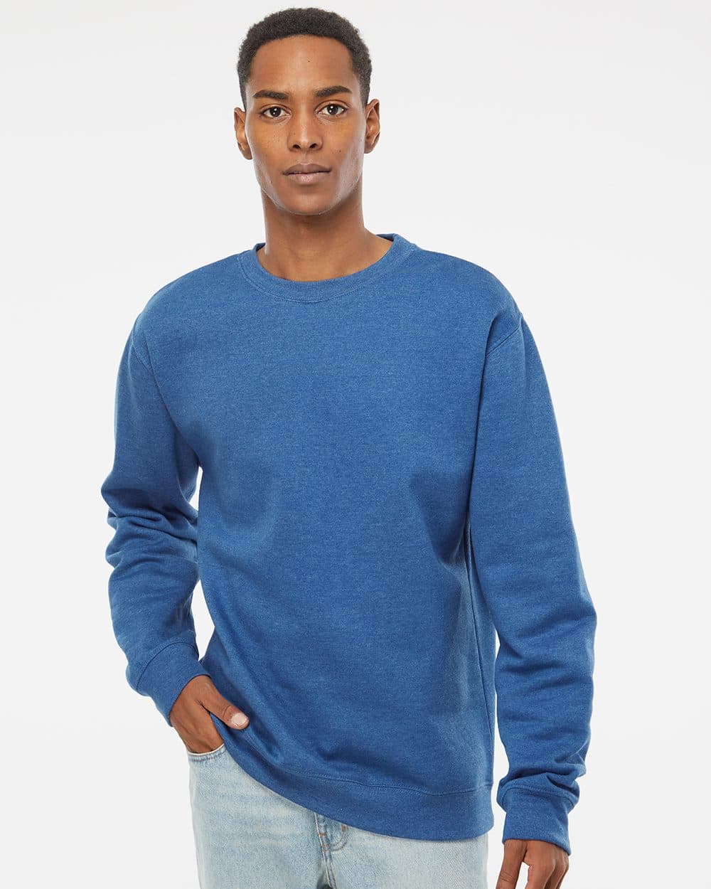 Independent Trading Co. Unisex Midweight Crewneck Sweatshirt - Image 1