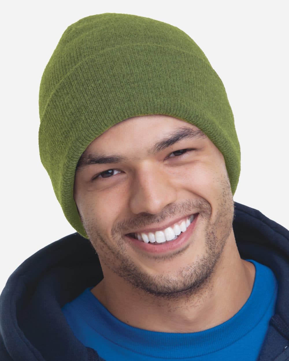 Bayside USA-Made 12'' Knit Cuffed Beanie - Image 1