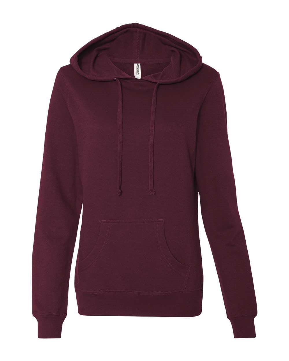 Independent Trading Co. Women's Junior Fit Heavenly Fleece Lightweight Hooded Sweatshirt - Image 1