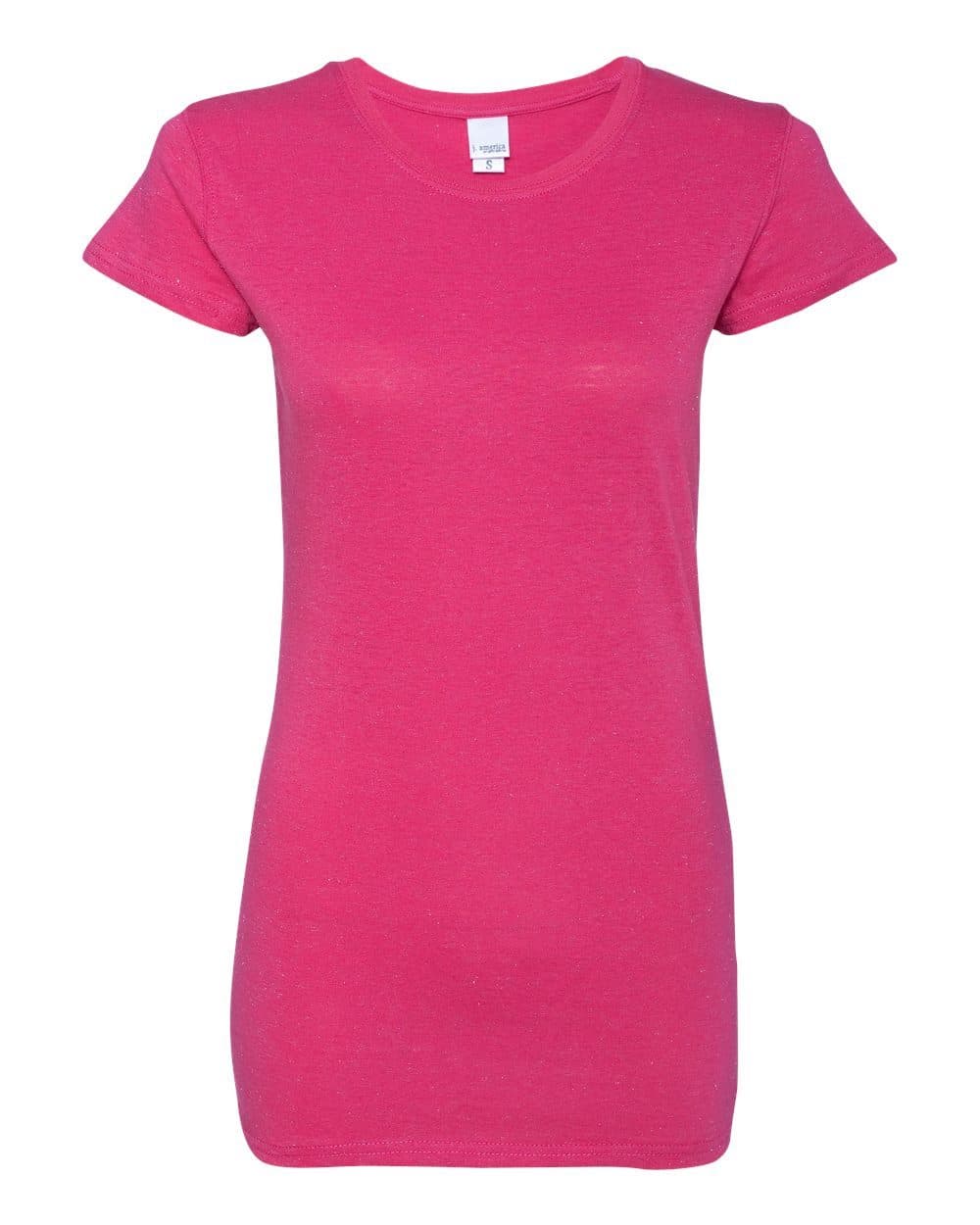 J. America Women’s Glitter T-Shirt - Image 1