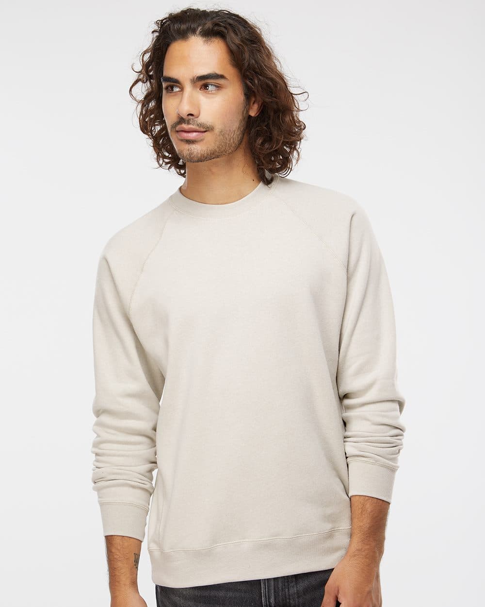 Independent Trading Co. Unisex Special Blend Raglan Crewneck Sweatshirt - Image 1