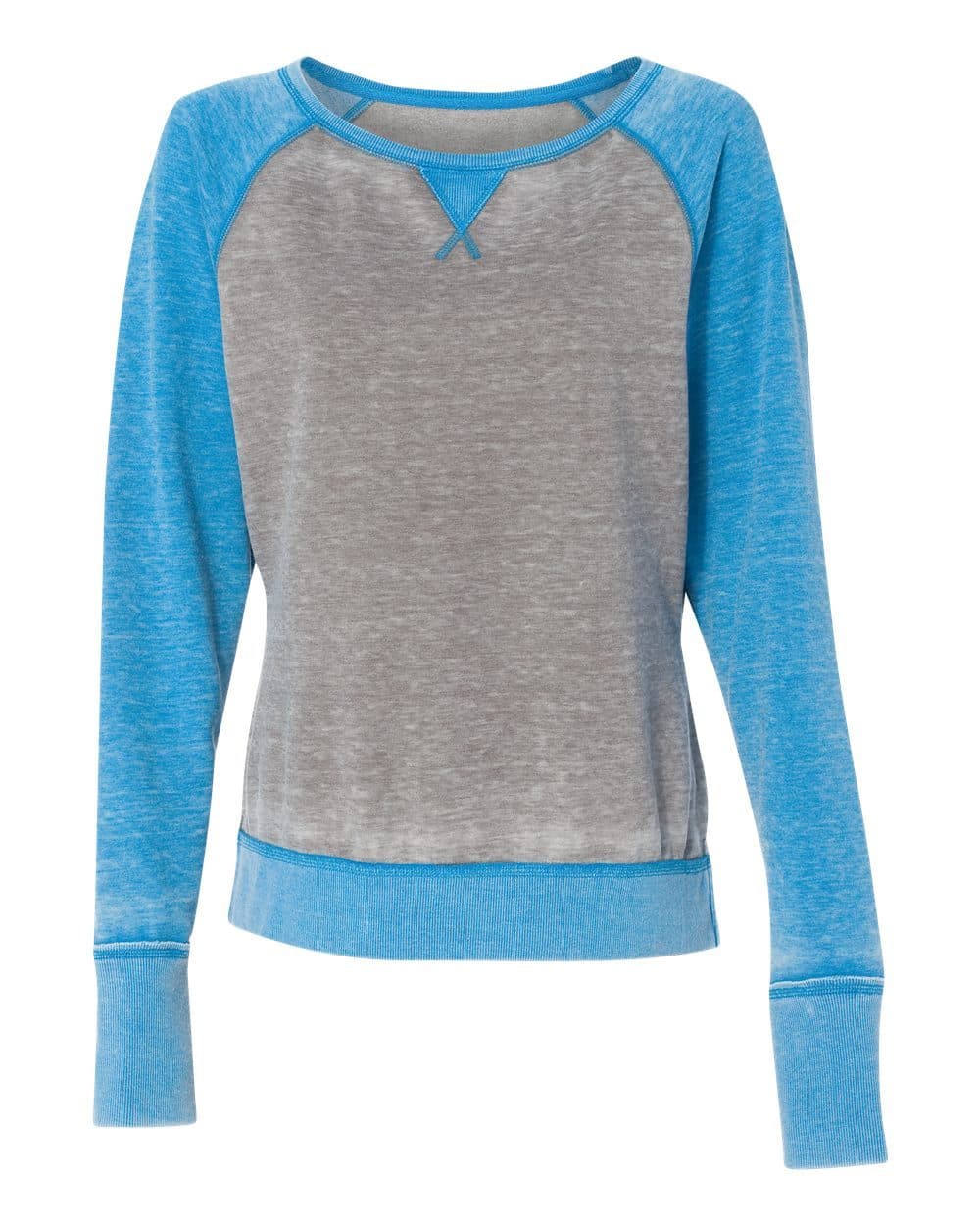 J. America Women’s Zen Fleece Raglan Sweatshirt - Image 1