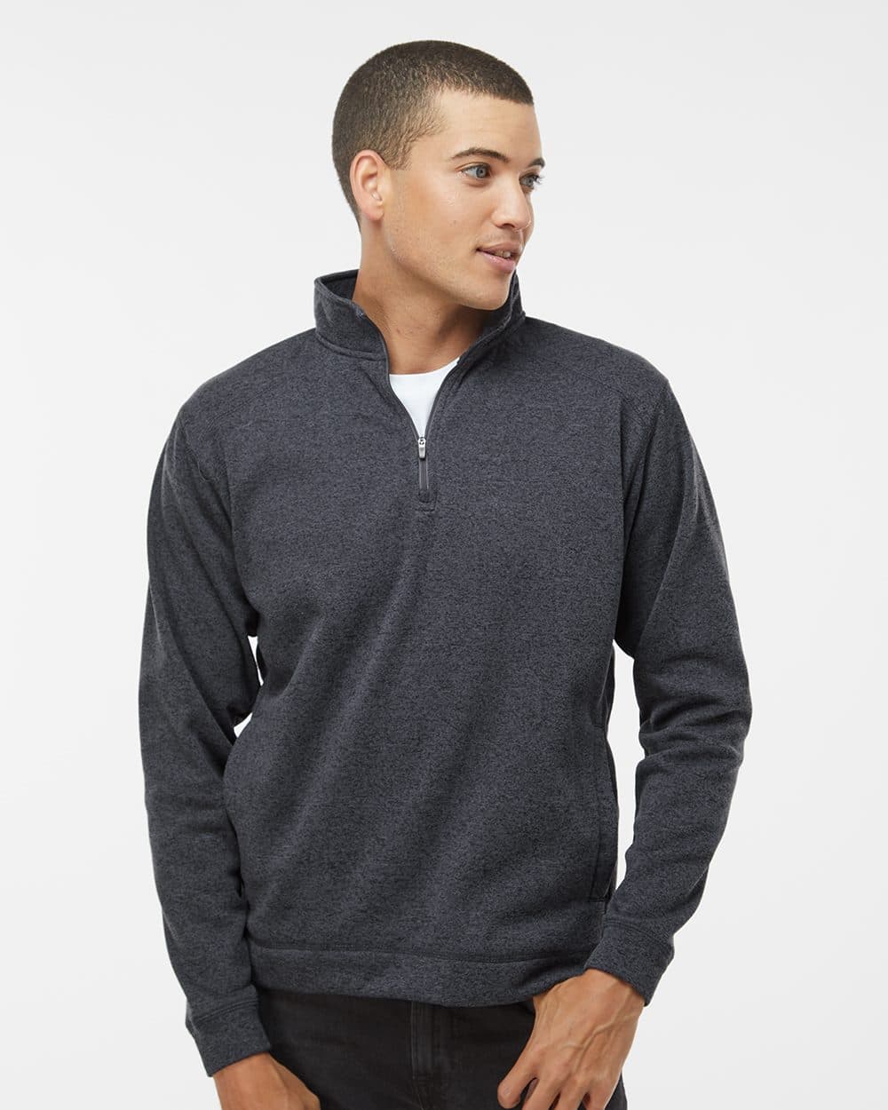 J. America Men's Cosmic Fleece Quarter-Zip Sweatshirt - Image 1