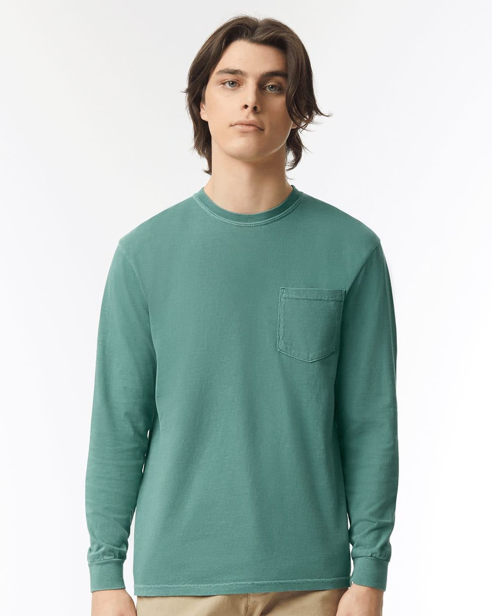 Comfort Colors Unisex Garment-Dyed Heavyweight Long Sleeve Pocket T-Shirt - Image 1