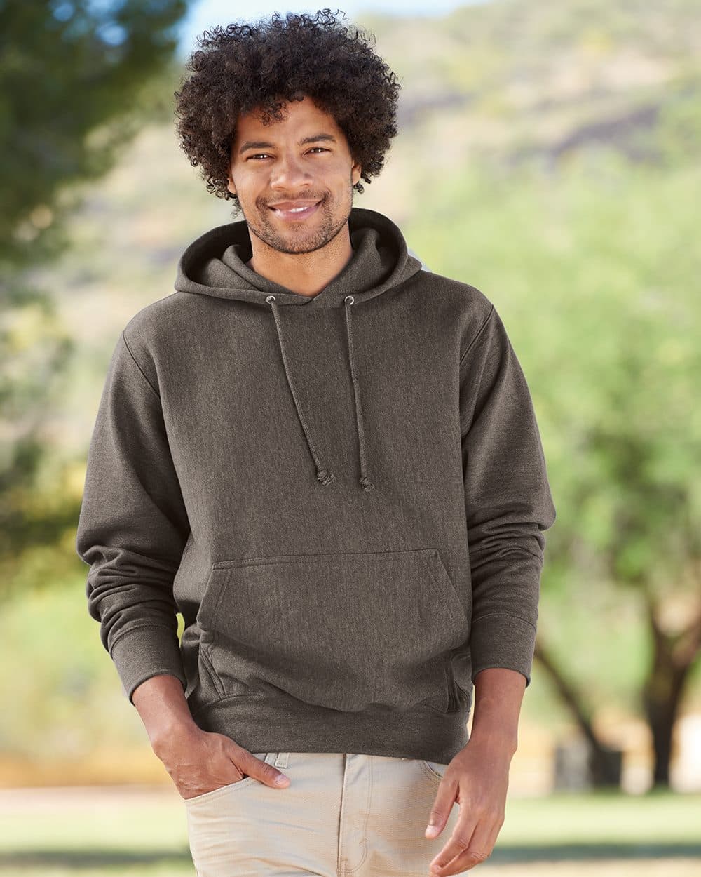 Weatherproof Unisex Cross Weave™ Hooded Sweatshirt - Image 1