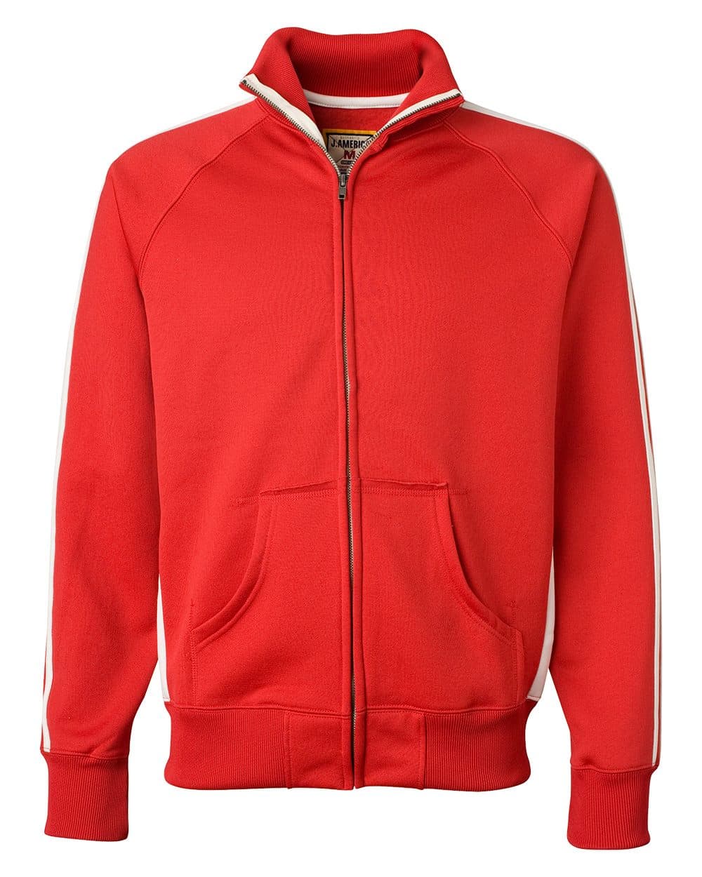 J. America Men's Vintage Polyester Fleece Track Jacket - Image 1