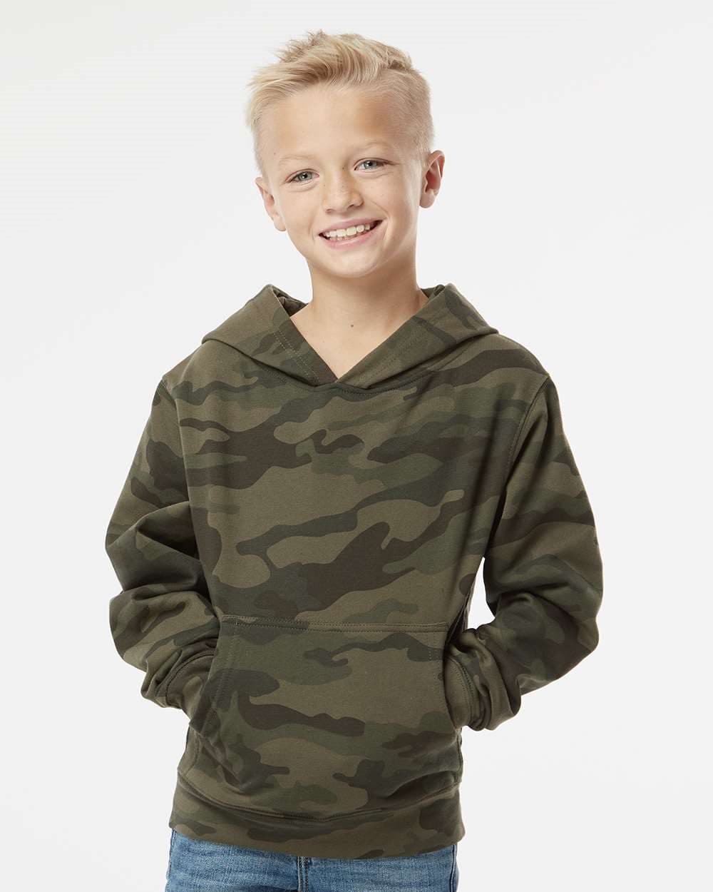 Independent Trading Co. Youth Midweight Hooded Sweatshirt - Image 1