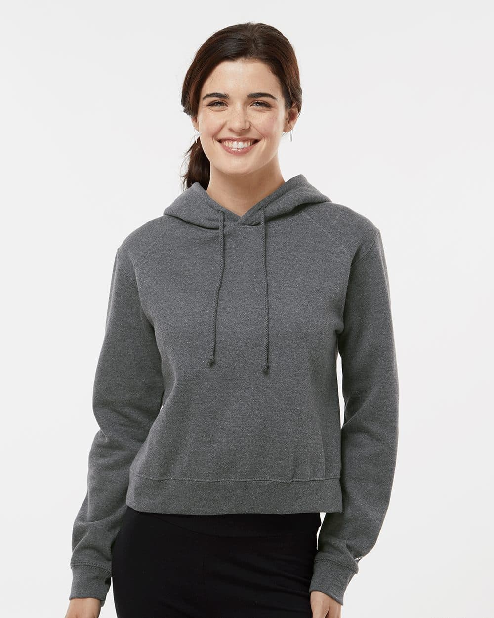 Badger Women's Crop Hooded Sweatshirt - Image 1