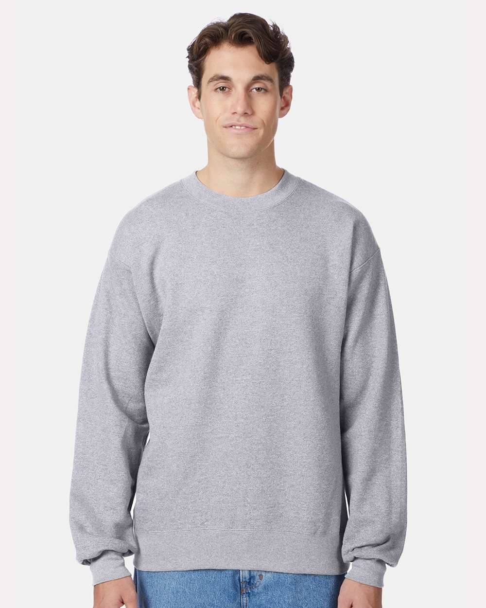 Hanes Unisex Ultimate Cotton® Crewneck Sweatshirt - Image 1