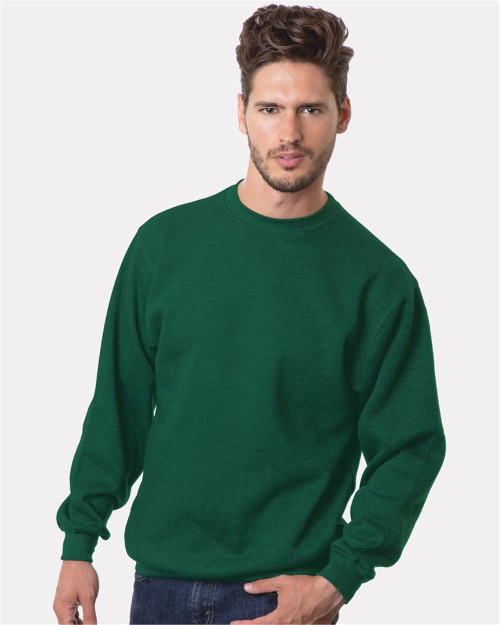 Bayside Unisex USA-Made Crewneck Sweatshirt - Image 1