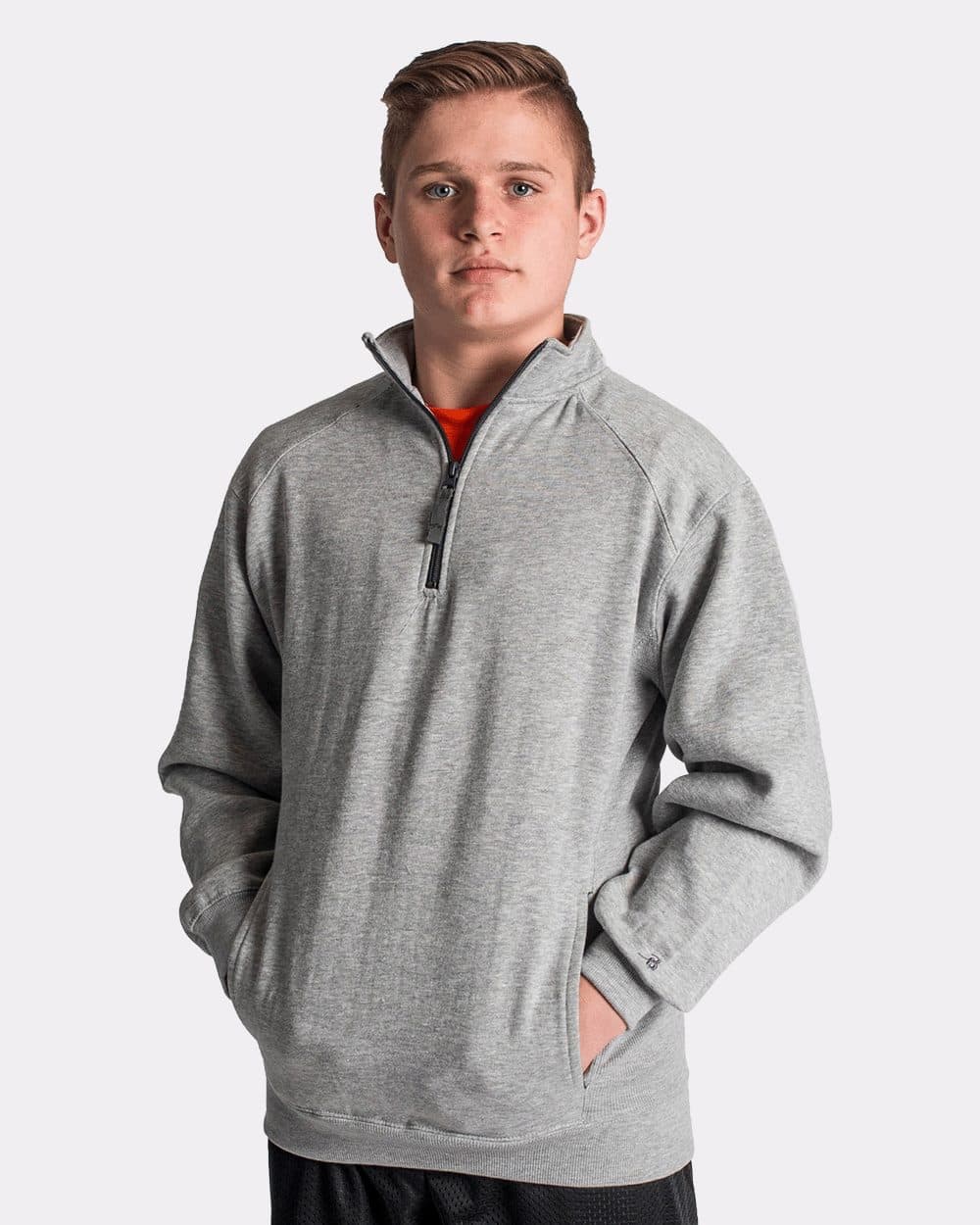 Badger Men's Quarter-Zip Sweatshirt - Image 1