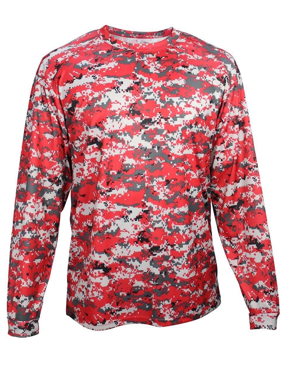 Badger Youth Digital Camo Long Sleeve T-Shirt - Image 1