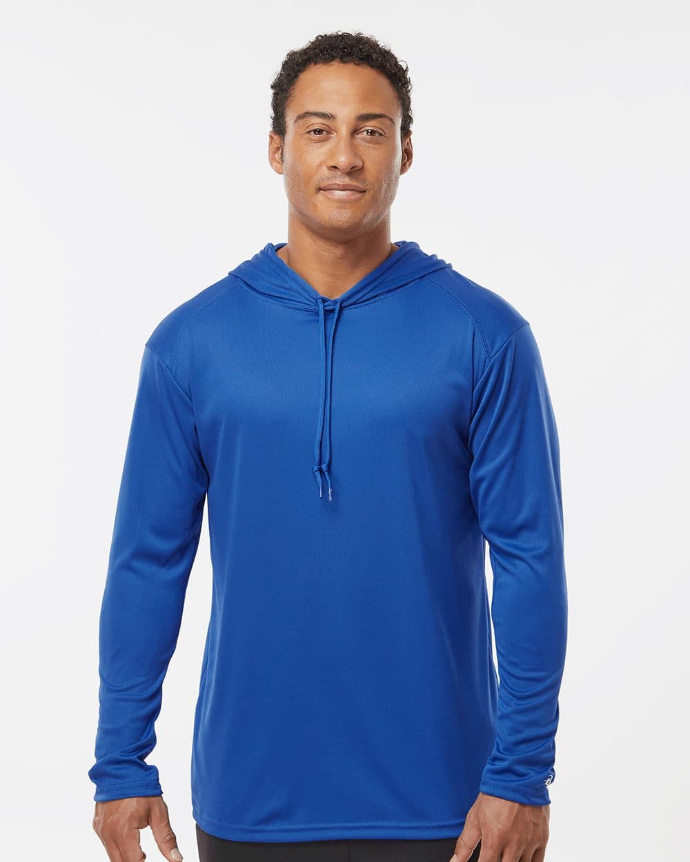 Badger Unisex B-Core Hooded Long Sleeve T-Shirt - Image 1
