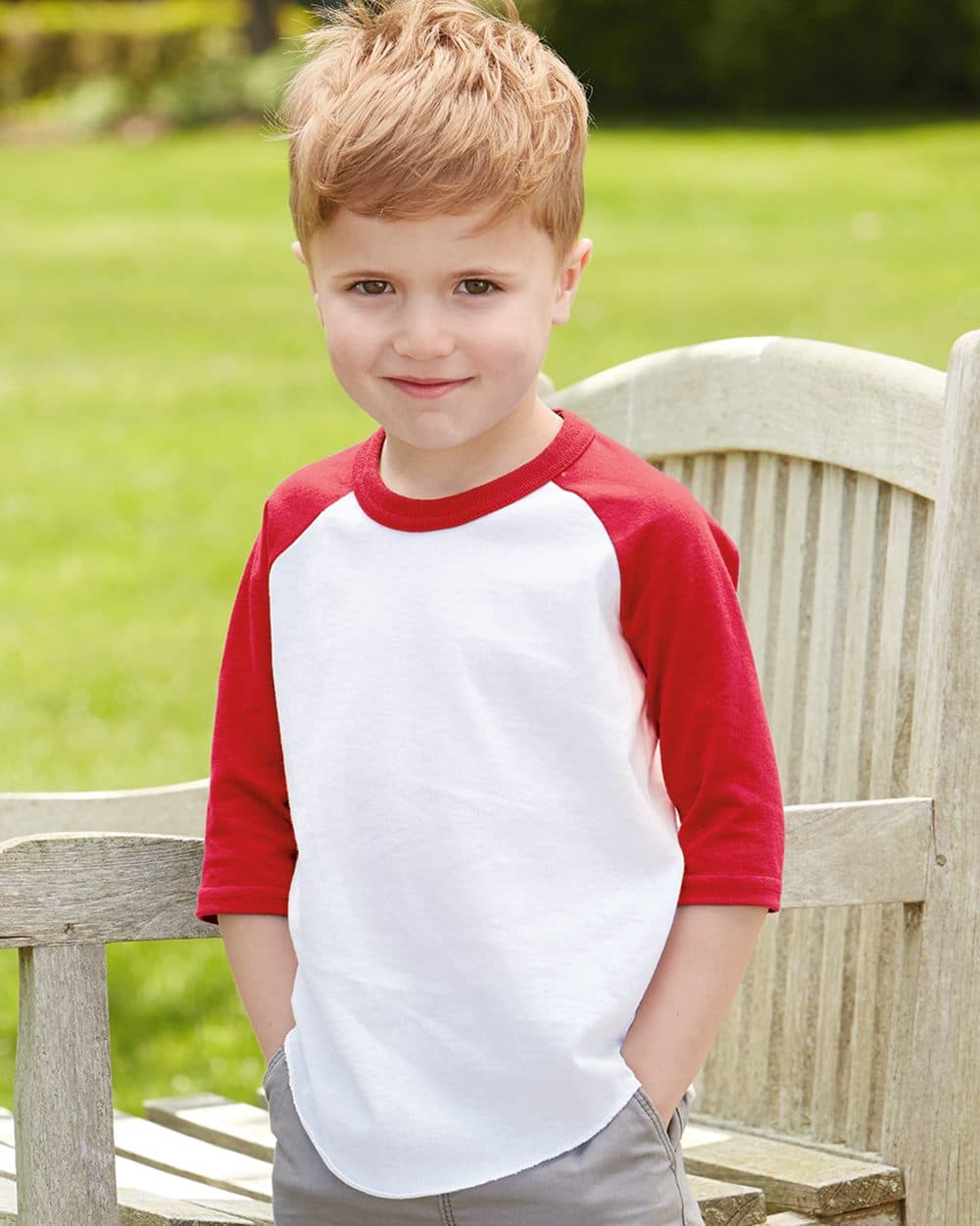 Augusta Sportswear Toddler Three-Quarter Sleeve Baseball Jersey - Image 1