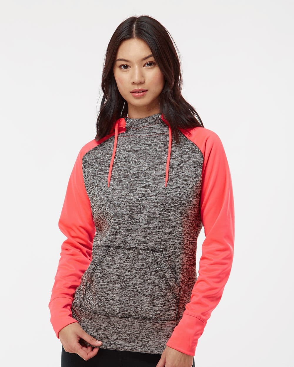 J. America Women’s Colorblocked Cosmic Fleece Hooded Sweatshirt - Image 1