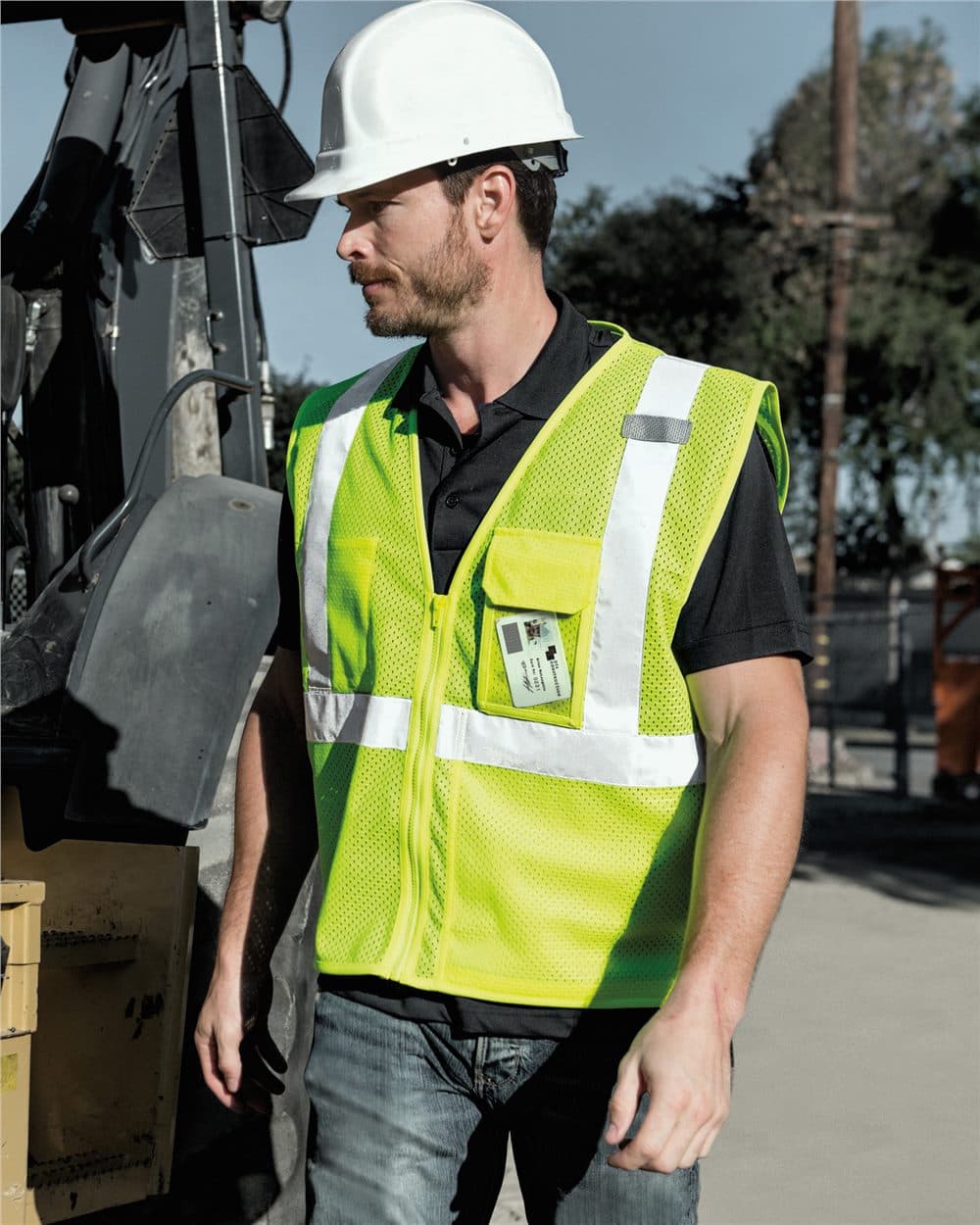 Kishigo Unisex Clear ID Vest with Zipper Closure - Image 1