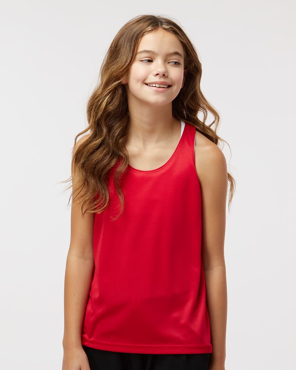 Badger Girls’ B-Core Racerback Tank Top - Image 1