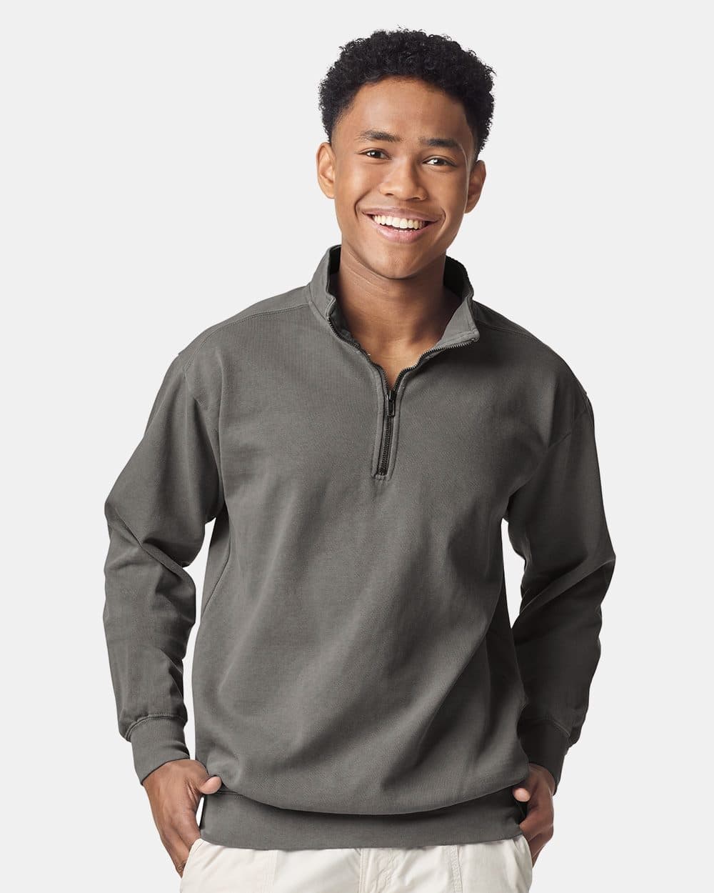 Comfort Colors Unisex Garment-Dyed Quarter-Zip Sweatshirt - Image 1