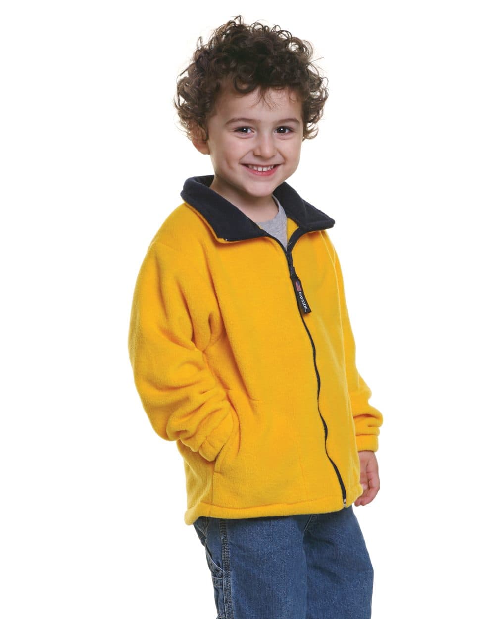 Bayside Youth USA-Made Full-Zip Fleece Jacket - Image 1