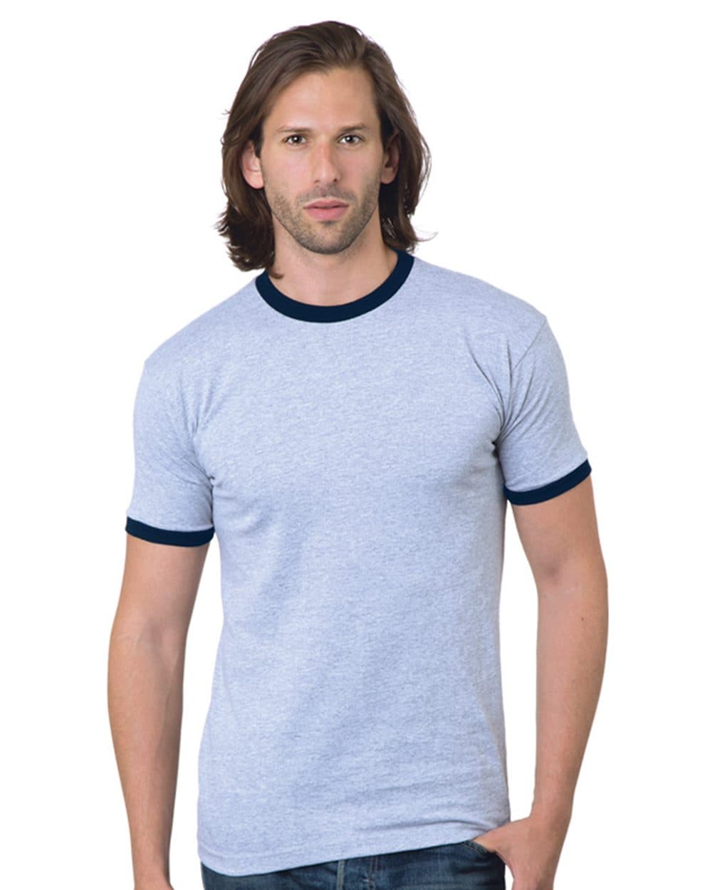 Bayside Men's USA-Made Ringer T-Shirt - Image 1
