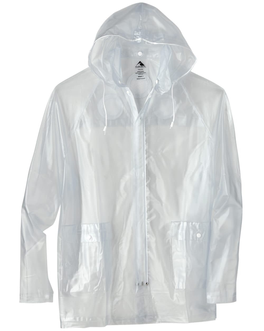 Augusta Sportswear Men's Clear Hooded Rain Jacket - Image 1