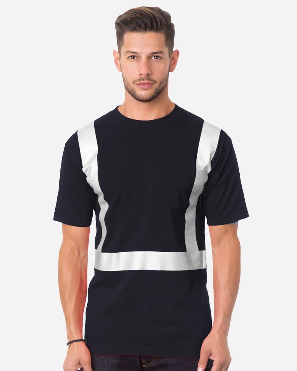 Bayside Unisex USA-Made High Visibility Pocket T-Shirt - Image 1