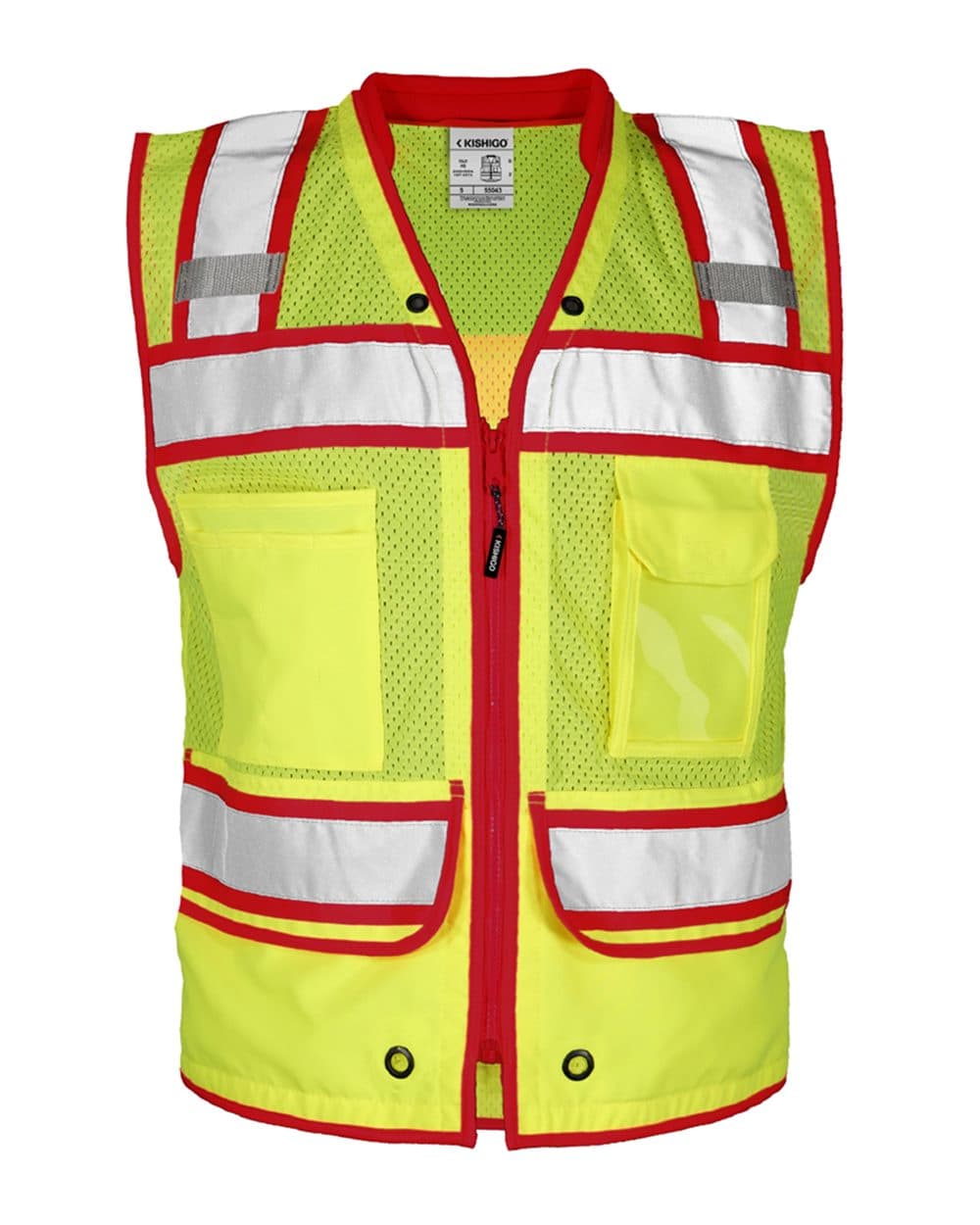 Kishigo Men's Color Contrast High Performance Surveyors Vest - Image 1