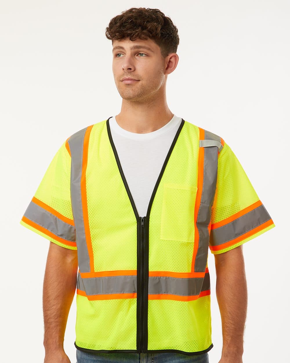 Kishigo Unisex Class 3 Mesh Zippered Vest - Image 1