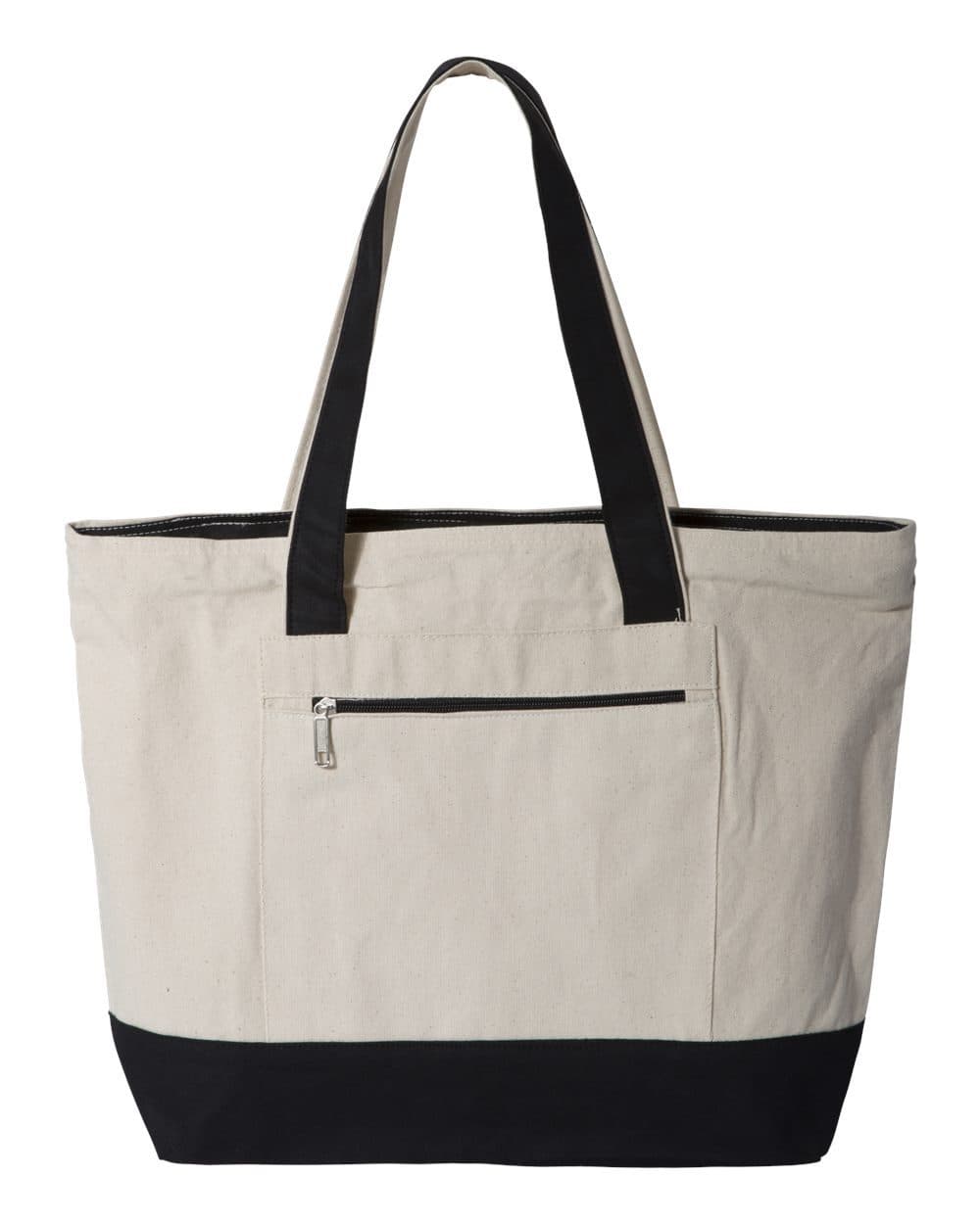 Q-Tees 19L Zippered Tote - Image 1