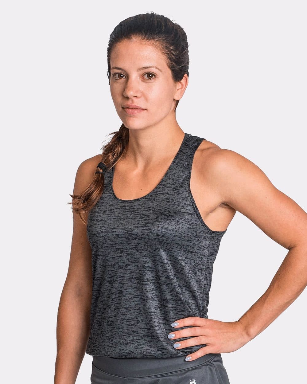 Badger Women's Tonal Blend Racerback Tank Top - Image 1