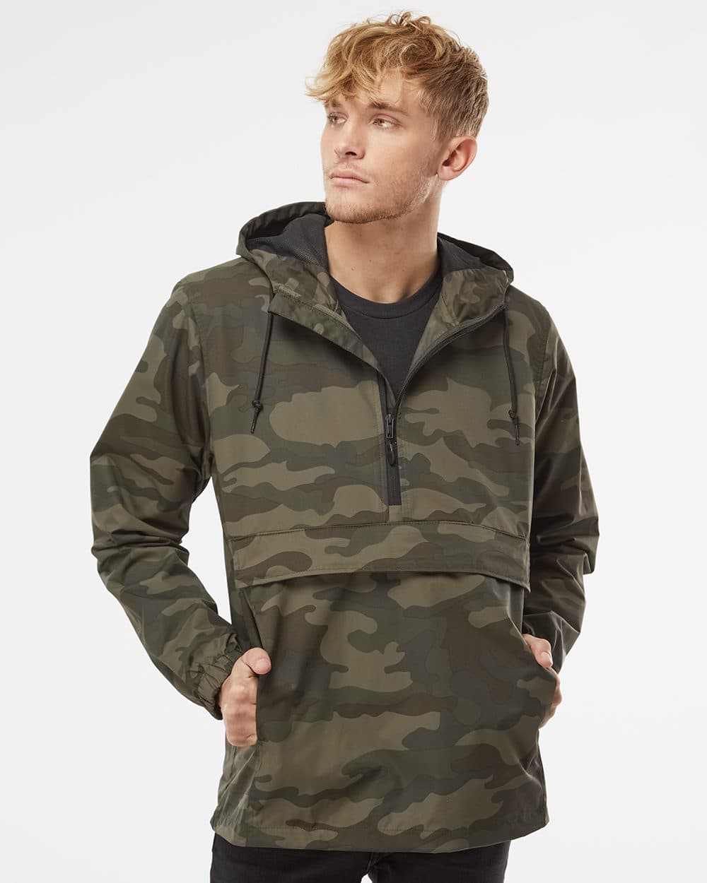 Independent Trading Co. Men's Nylon Anorak - Image 1