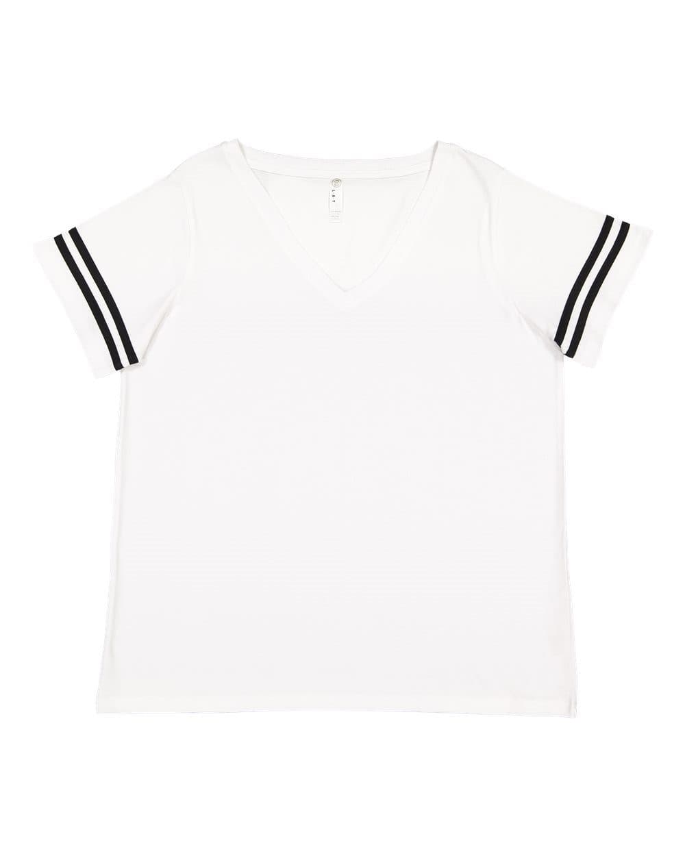 LAT Women's Curvy Collection Vintage Football Tee - Image 1