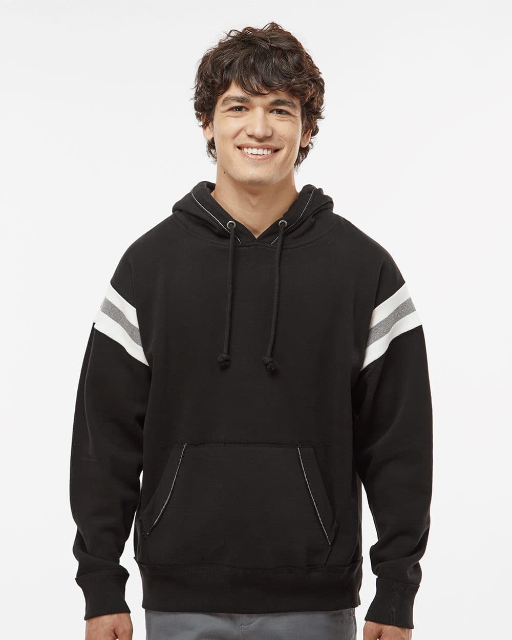 J. America Men's Vintage Athletic Hooded Sweatshirt - Image 1