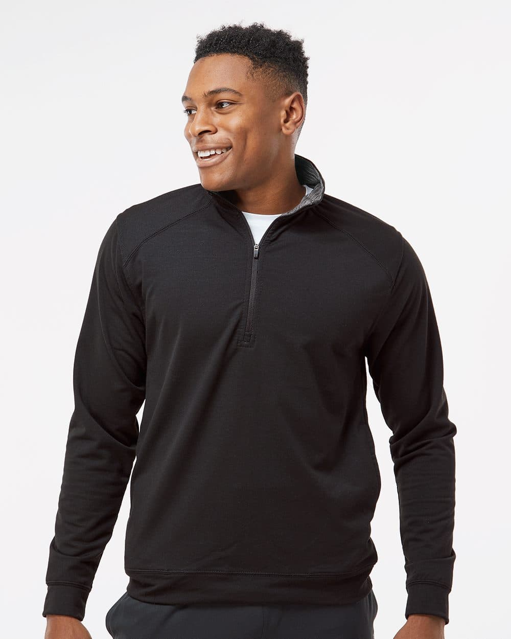 J. America Men's Omega Stretch Quarter-Zip Pullover - Image 1