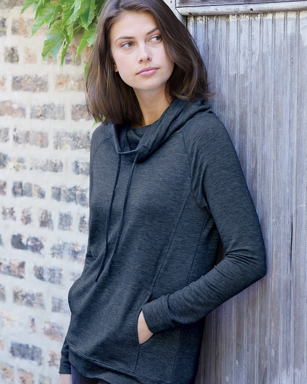 Weatherproof Women’s HeatLast™ Fleece Faux Cashmere Funnel Neck Sweatshirt - Image 1