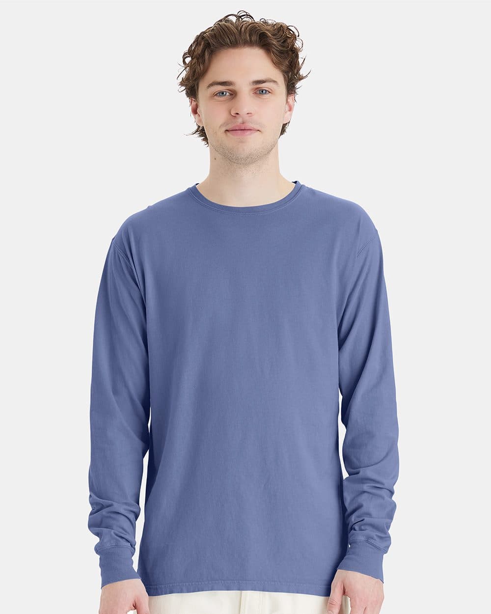 ComfortWash by Hanes Unisex Garment-Dyed Long Sleeve T-Shirt - Image 1