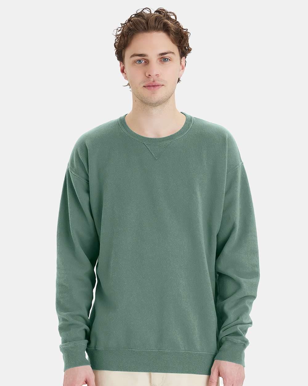 ComfortWash by Hanes Unisex Garment-Dyed Crewneck Sweatshirt - Image 1