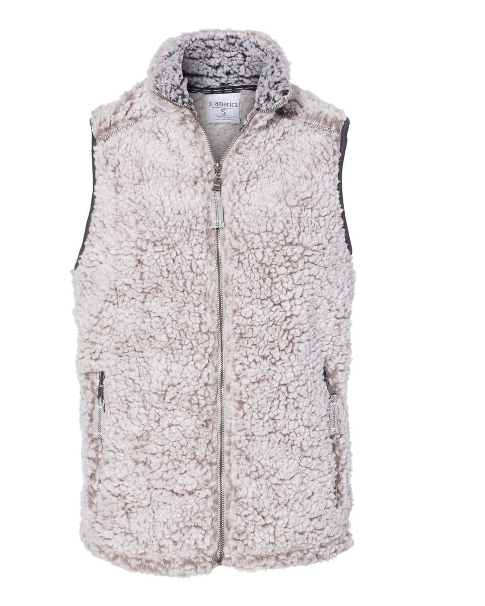 J. America Women’s Epic Sherpa Full-Zip Vest - Image 1