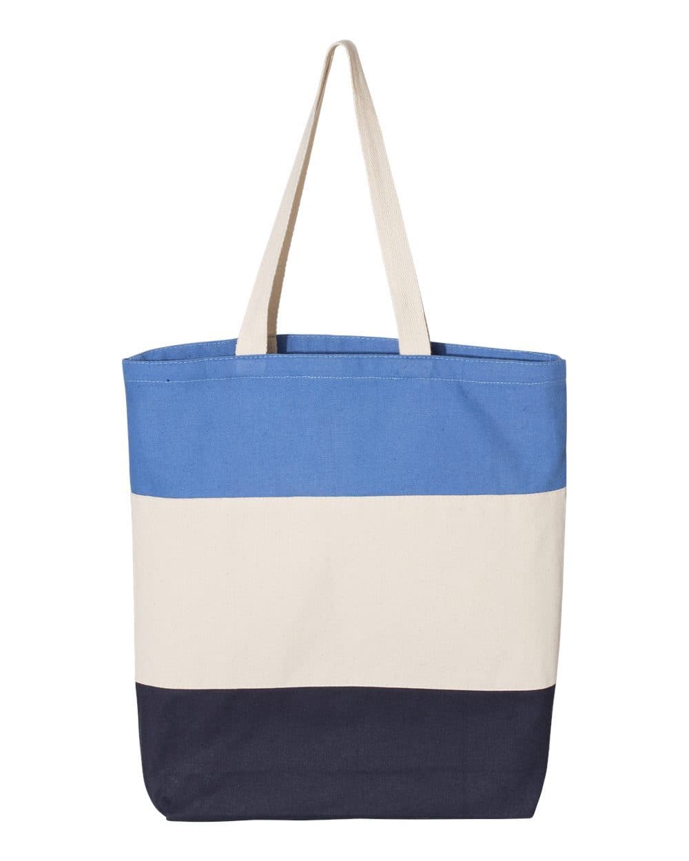 Q-Tees 11L Tri-Color Tote - Image 1
