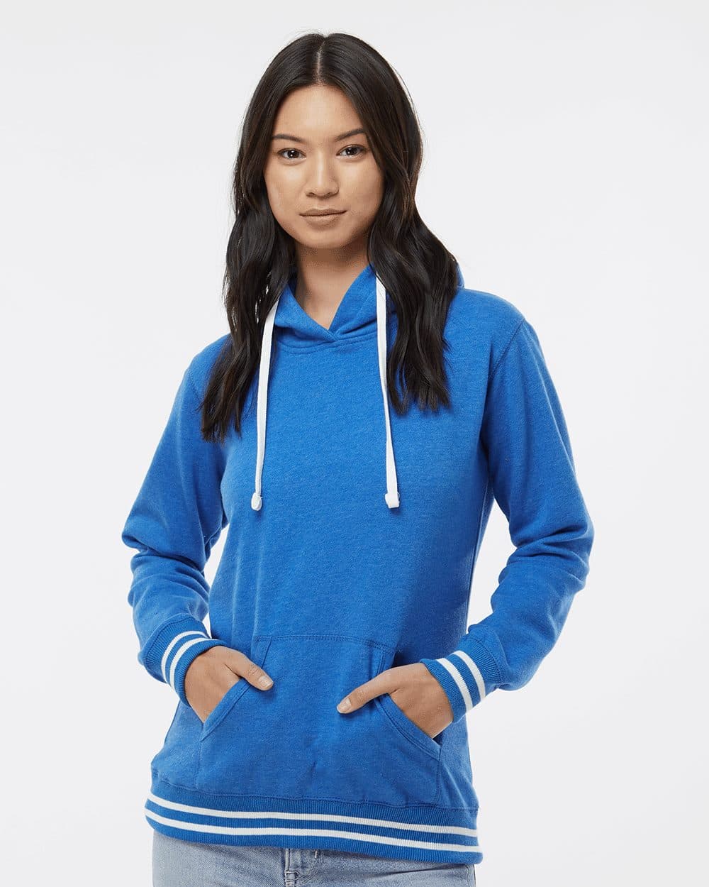 J. America Women’s Relay Hooded Sweatshirt - Image 1