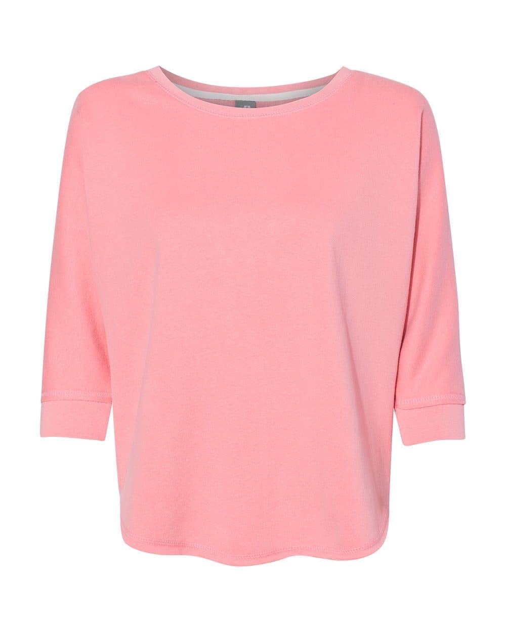 J. America Women's Lounge Fleece Dolman Crewneck Sweatshirt - Image 1