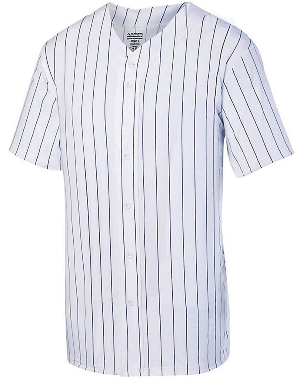 Augusta Sportswear Youth Pinstripe Full Button Baseball Jersey - Image 1