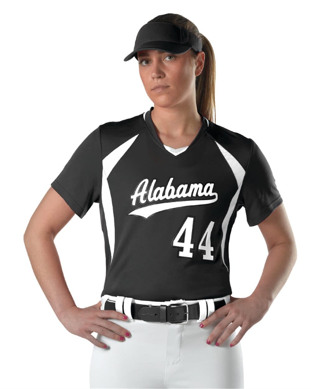 Alleson Athletic Girls' Short Sleeve Fastpitch Jersey - Image 1