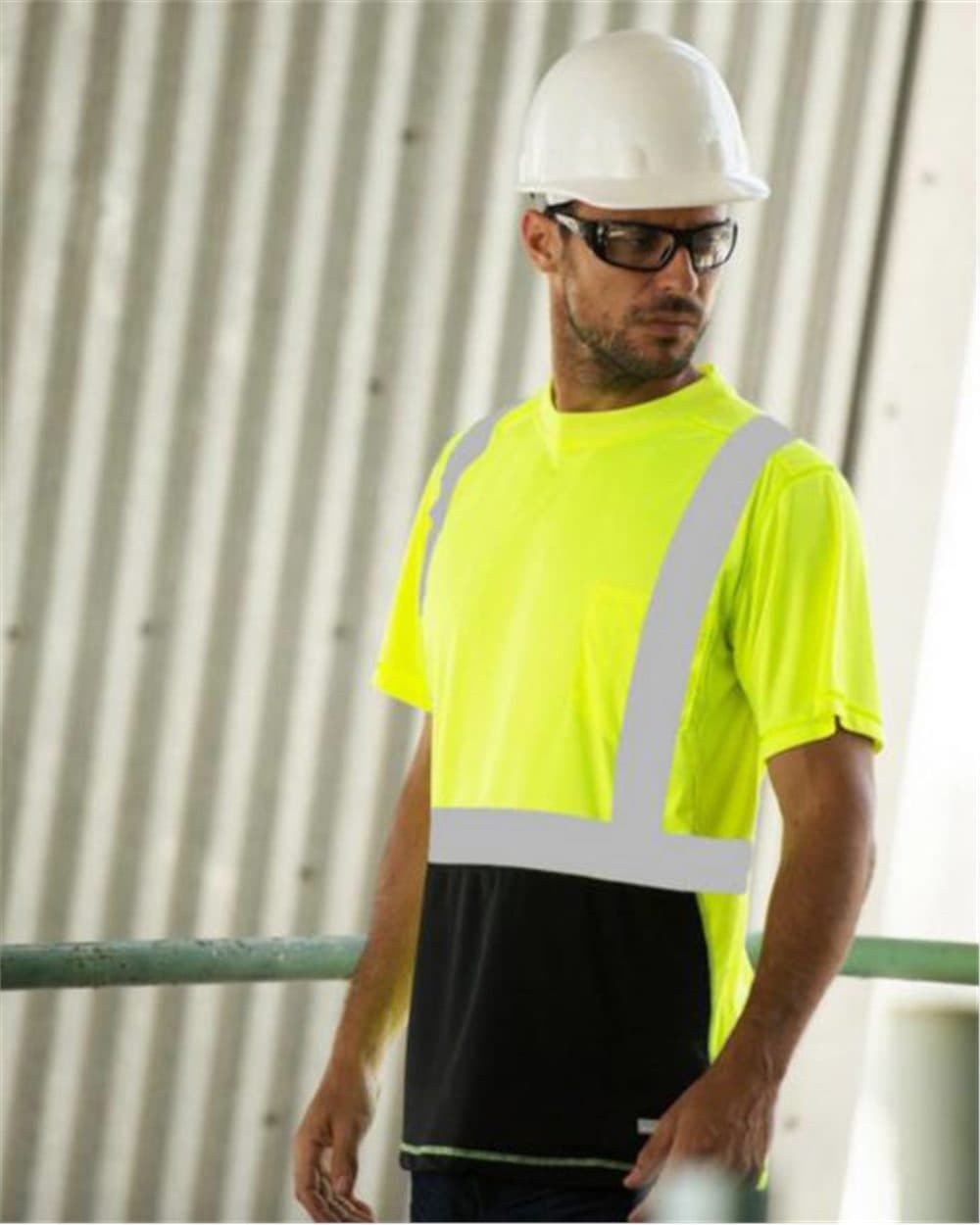 Kishigo Unisex Black Bottom Class 2 T-Shirt - Image 1