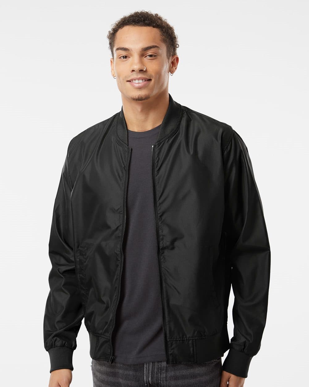 Independent Trading Co. Unisex Lightweight Bomber Jacket - Image 1