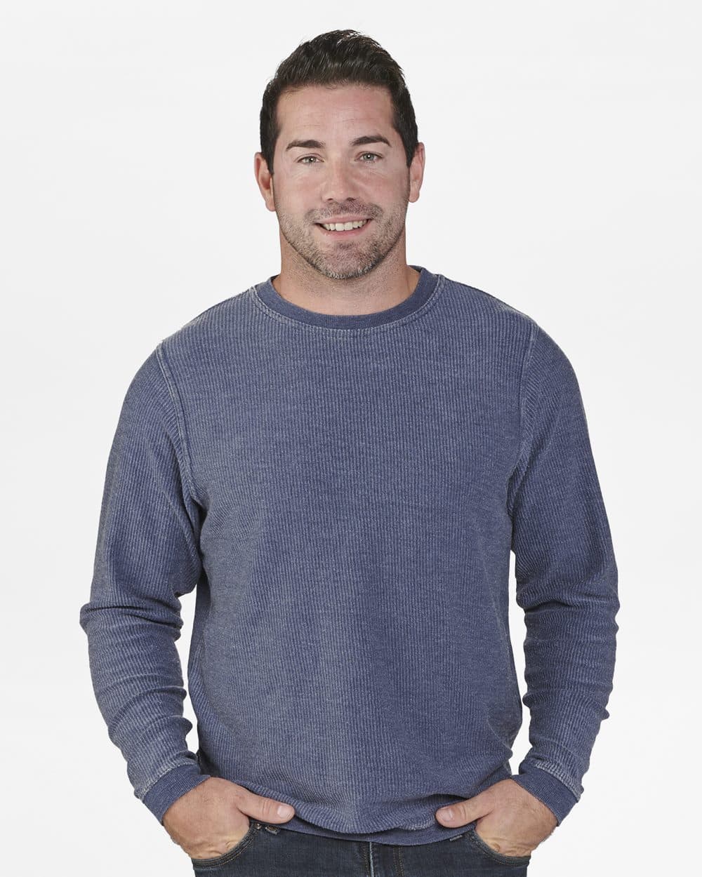 Boxercraft Unisex Corded Crewneck Sweatshirt - Image 1
