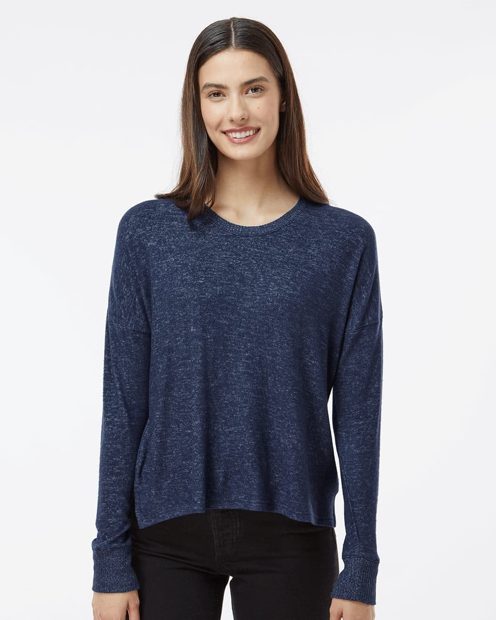 Boxercraft Women's Cuddle Fleece Boxy Crewneck Pullover - Image 1